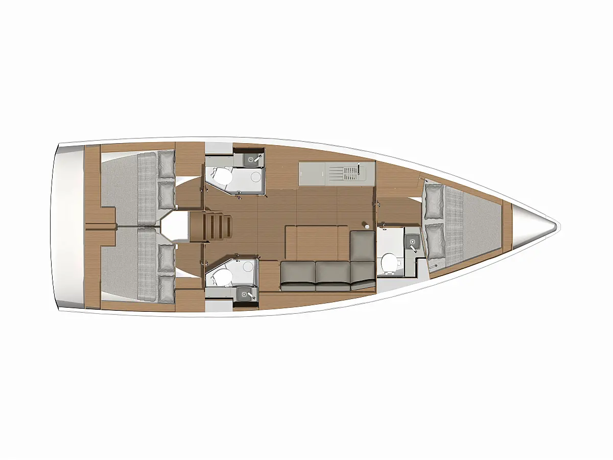 Dufour 390 Grand Large - Orsalia  - Layout image