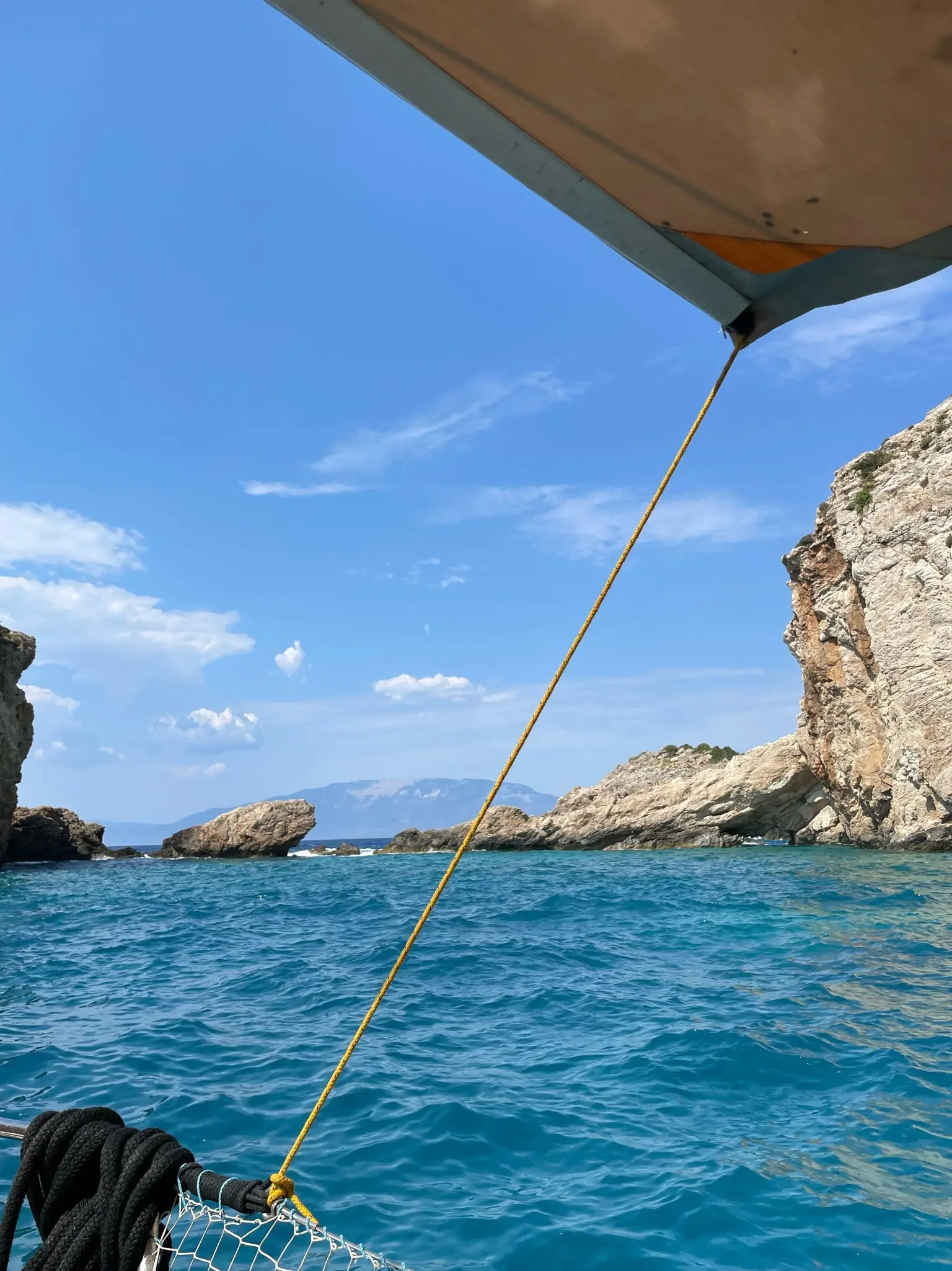 Sailing Ionian sea