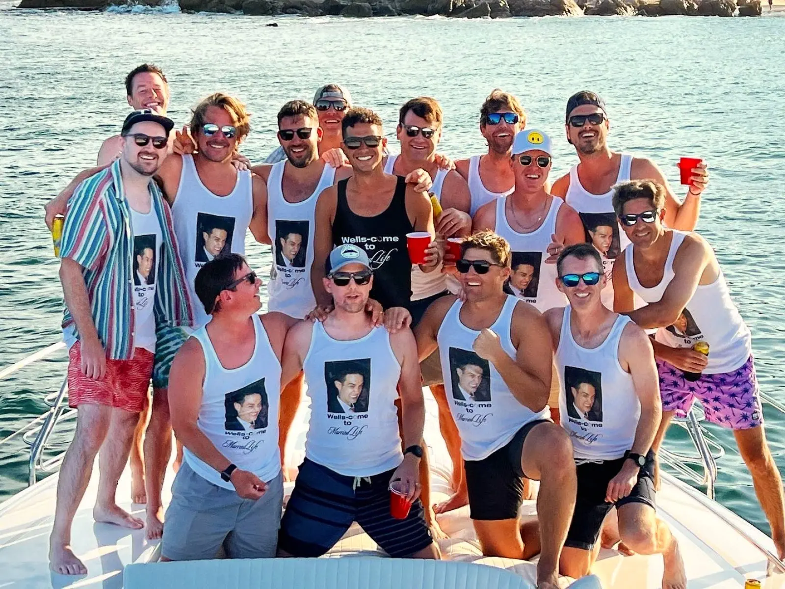 Bachelors party sailing
